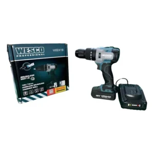 Parafusadeira Furadeira De Impacto Bateria 18v Ws2419 Wesco Cor Azul com Preto Bivolt