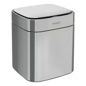 Lixeira Tramontina Sense Square Automática Com Sensor 8l Cor Prateado