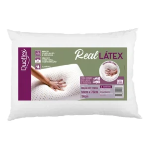 Travesseiro Real Látex 14cm 50x70cm Duoflex Ls1108 Branco