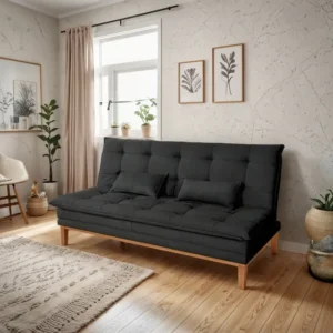 Sofá Cama Mobly Base Em Madeira Muito Confortável