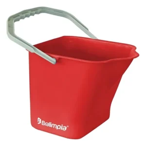 Balde Bralimpia 15 L Polipropileno C/alca Reforçado Vermelho Vermelho