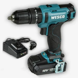 Furadeira Parafusadeira de Impacto 18V Wesco WS2390 Bateria
