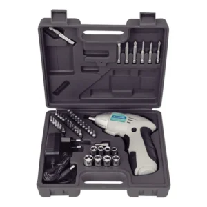 Parafusadeira Bateria Ni-cd 4,8v Maleta 46 Peças Tramontina