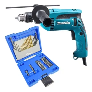 Furadeira 1/2 Pol 760w Makita Estojo 41 Peças Evald Cor Azul