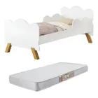 Cama Infantil Ceci Decor Angel com Colchão MDF Branco Proteção - Imagem 9