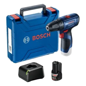 Parafusadeira Furadeira GSR 120-LI 3/8 POL com Bateria 2Ah Carregador Rápido e Maleta Bosch