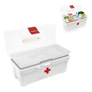 Maleta Caixa De Medicamentos Primeiros Socorros Tramontina Branco