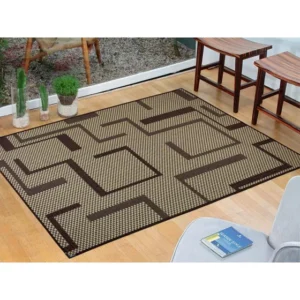 Tapete Sisal 1,50x2,00m Lancer Sem Pelos Antiderrapante Sala Bege