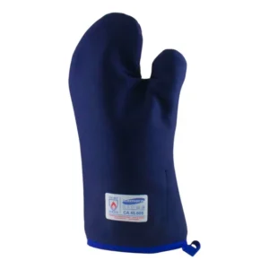 Luva Termica Alta Temperatura Até 500 Graus - 50cm Azul Mão De Gato