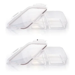 Kit 2 Potes Herméticos Porta Frios Trava Mais