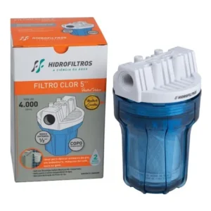 Filtro Clor 5'' Ref: 907-0025 Hidrofiltros Azul Transparente