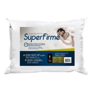Travesseiro Super Firme Flocado Alto Fibrasca