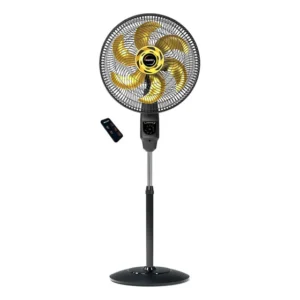 Ventilador De Coluna Com Controle Mallory 40cm Chronos 220v 40 Cm Preto 220v Dourado Polipropileno 6