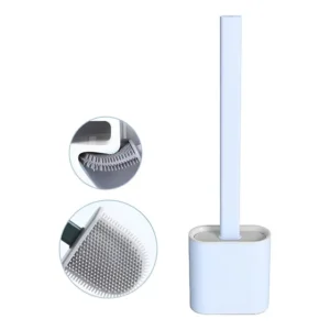 Escova Sanitária Silicone Limpar Vaso Sanitário C/suporte