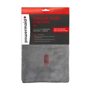 Pano De Chão Com Furo 60x50 Microfibra Alta Absorção Lavável