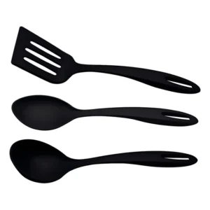 Jogo Utensilios Nylon Ability Preto Resistente Tramontina