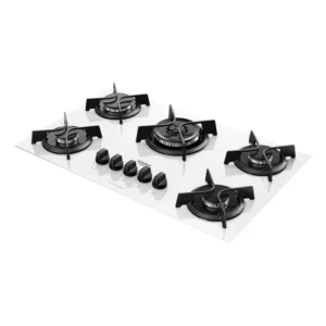 Cooktop 5 Boca Dako Supreme A Gás Branco Bivolt 110/220v