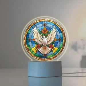 Luminária Poplumos Espirito Santo - 19cm Colorida Led Uvs Branco