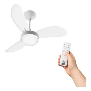 Ventilador De Teto Inverter Delta Led Venti-turbo Potente Estrutura Branco Pás Branco Diâmetro 90 Cm Frequência 50/60hz Material Das Pás Mdf Quantidade De Pás 3