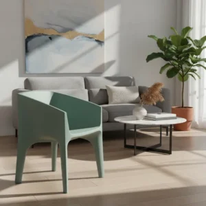 Poltrona Tramontina Paco Sálvia Em Polietileno Verde