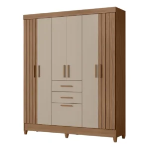 Guarda Roupa 7 Portas 2g Malta Moval Carvalho/fendi