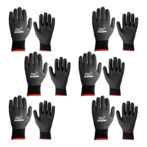 Kit 6 Luva Proteção Alta Temperatura Black Tractor Volk Cor Preto