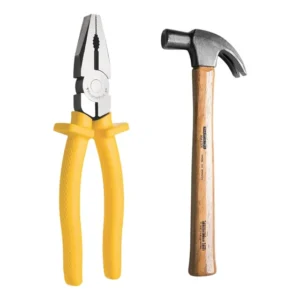 Kit Ferramentas Jogo Alicate Universal E Martelo De Unha