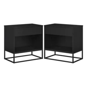 Kit Mesa De Cabeceira Retro Industrial Moderna Frete Gratis