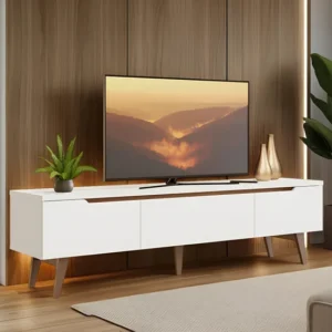 Rack Para Tv Até 75 Polegadas Madesa Brest 2 Portas 1 Gave B Cor Branco