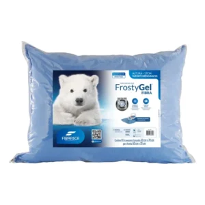 Travesseiro Frostygel Fibrasca Toque Gelado Lavável 50x70cm Cor Azul