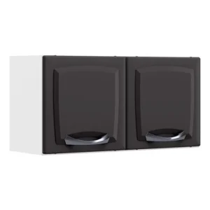 Armario Aéreo Em Aço New Premium Com 2 Portas Grafite