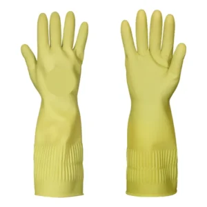 2 Pares De Luva De Borracha Grossa Cano Longo Limpeza Pesada