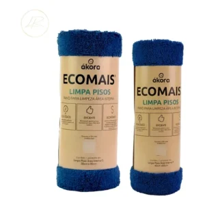 Kit 2 Pano De Chão Microfibra Limpa Pisos Akora Ecomais P-g