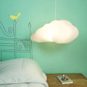Pendente Nuvem Usare Branco Polietileno Teto 1 Luz Fluorescente/LED