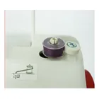 Máquina De Costura Reta Portátil Janome Sew Mini 8 Pontos Costura Jeans Completa Com Pedal e Acessórios Cor Branca - Imagem 4