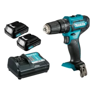 Kit Furadeira Parafusadeira Hp333 + Carregador + 2 Baterias Cor Azul