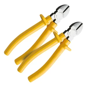 2 Alicate Corte Diagonal 6 Polegada Tramontina Isolado 1000v Amarelo