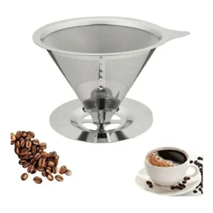 Coador Filtro De Café Pour Over Em Aço Inox Tam. 103