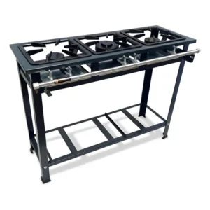 Fogão Industrial 3 Bocas MetalFour A Gás Ferro Pressão Baixa