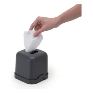 Porta Papel Higiênico De Mesa Bancada Prático Cinza Arthi Cor Cinza-escuro