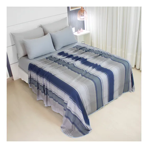 Lençol De Cobrir Casal 2,20x2,20 Malha 100% Algodão 140g Fio 24/1 Cardado Toque Macio Respirável Não Encolhe Não Dá Bolinha Viés Reforçado Cozzilar Modelo 9