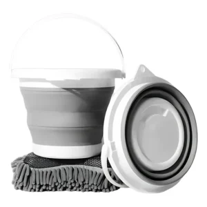 Balde Retrátil Dobravel Redondo Silicone Compacto 10litros Sortido