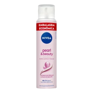 NIVEA Desodorante Antitranspirante Aerossol Pearl & Beauty 200ml, Proteção 72h, Previne Irritações, Contra Suor e Odores, Axilas Suaves