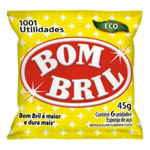 Esponja de Aço Bombril 6 unidades 45g