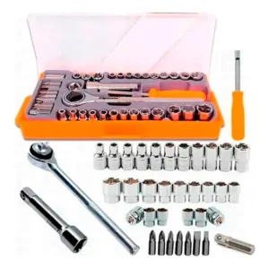 Kit Chaves Jogo Catraca Reversível Soquetes 40 Peças Maleta