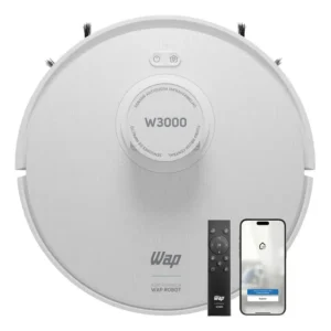 Robô Aspirador Wap Robot W3000 Com Controle Remoto App E Mop Branco E Turquesa 127v
