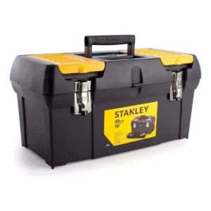 Caixa de ferramentas Stanley 19-013 Plastic Metal Lock, cor preta
