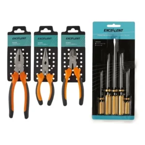 Kit Jogo De 3 Alicates Universal Corte Bico 5 Fenda Philips