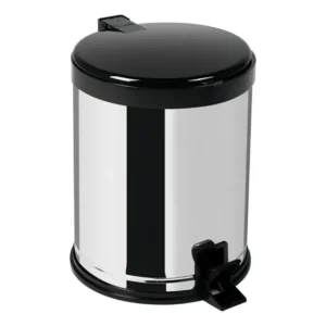 Lixeira Com Pedal Inox 12 Litros Cesto De Lixo 12l Multiuso Prateado