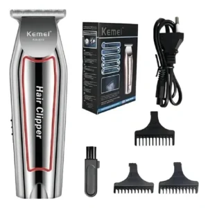 Máquina Cortar Cabelo Kemei KM-032 Sem Fio Silenciosa Bivolt